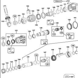 DeWalt D25651K spare parts