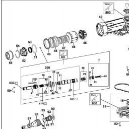 DeWalt D25810 spare parts