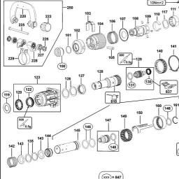 DeWalt D25851K spare parts