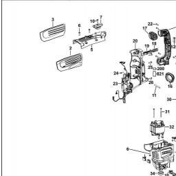 DeWalt D25872 spare parts
