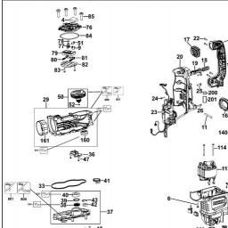 DeWalt D25893K spare parts