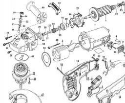 DeWalt D28474W spare parts