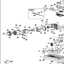 DeWalt D28870 spare parts