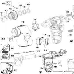 DeWalt DC222KA spare parts