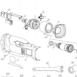 DeWalt DC411B spare parts