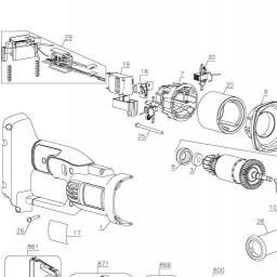 DeWalt DC415KN spare parts