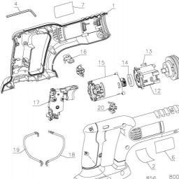 DeWalt DC495B spare parts
