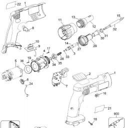 DeWalt DC520N spare parts