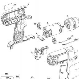DeWalt DC815KL spare parts