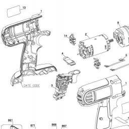 DeWalt DC821KA spare parts