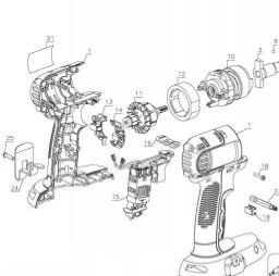 DeWalt DC825B spare parts
