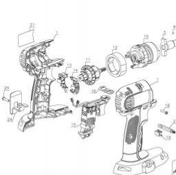 DeWalt DC827KL spare parts