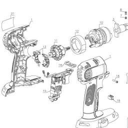 DeWalt DC832KL spare parts