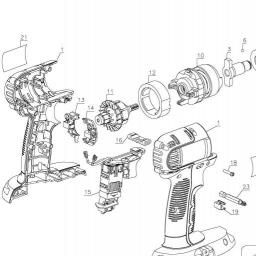 DeWalt DC837KL spare parts