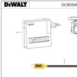 DeWalt DCB094K spare parts