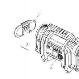 DeWalt DCC020N spare parts