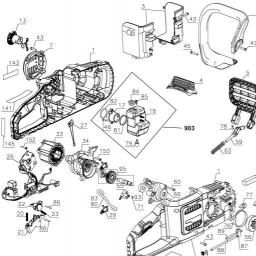 DeWalt DCCS670B spare parts