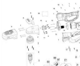 DeWalt DCD444N spare parts