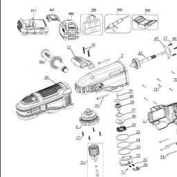 DeWalt DCD470B spare parts