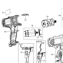 DeWalt DCD700S2K spare parts