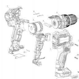 DeWalt DCD701B spare parts