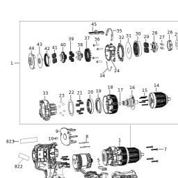 DeWalt DCD701C1E spare parts