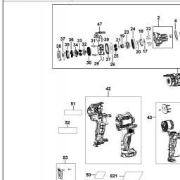 DeWalt DCD706D2 spare parts