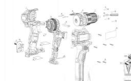 DeWalt DCD708D2 spare parts