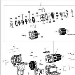 DeWalt DCD708MDR spare parts