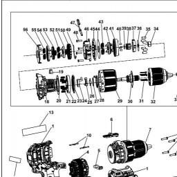 DeWalt DCD709L2 spare parts