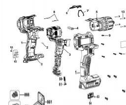 DeWalt DCD7781D2 spare parts