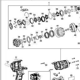 DeWalt DCD796 CORDLESS DRILL/DRIVER spare parts