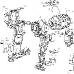 DeWalt DCD796B spare parts