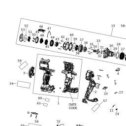 DeWalt DCD805E2T spare parts