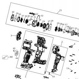 DeWalt DCD805M2T spare parts