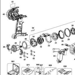 DeWalt DCD950 spare parts