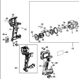 DeWalt DCD991H2T spare parts