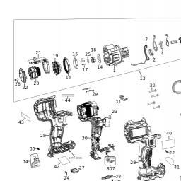 DeWalt DCD999T1 spare parts