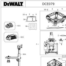 DeWalt DCE079D1R spare parts