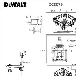 DeWalt DCE079NR spare parts