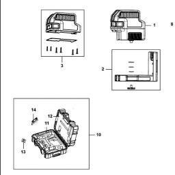 DeWalt DCE0822G spare parts