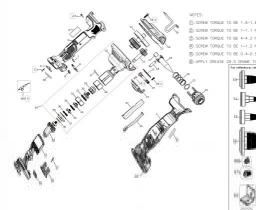 DeWalt DCE410P1 spare parts