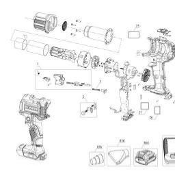 DeWalt DCE530B spare parts