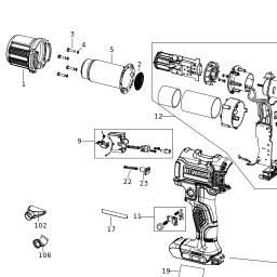 DeWalt DCE530N spare parts