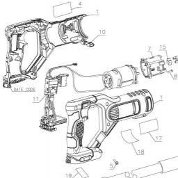 DeWalt DCE531M1 spare parts