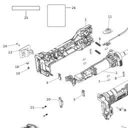 DeWalt DCE555B spare parts