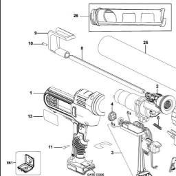 DeWalt DCE581D1 spare parts