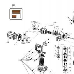 DeWalt DCF403B spare parts