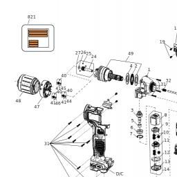 DeWalt DCF403D2GT spare parts