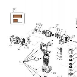DeWalt DCF414D2 spare parts